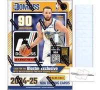 2024-25 Panini Donruss Basketball NBA Blaster Box with 90 Trading Cards + 6 Toploaders + StreetCards Magnet!