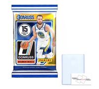 2024-25 Panini Donruss NBA Basketball Trading Cards Blaster Pack with 15 Cards + 1 Toploader + StreetCards Magnet!