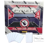 2024-25 Panini Prizm Premier League EPL Retail Box with 96 Trading Cards + 6 Toploaders + Magnetic Holder + StreetCards Magnet!