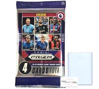 2024-25 Panini Prizm Premier League EPL Retail Pack with 4 Trading Cards + Toploader + StreetCards Magnet!