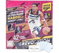 2024-25 Panini Revolution Basketball NBA Mega Box with 42 Trading Cards + 6 Toploaders + StreetCards Magnet!