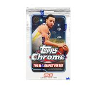 2024/25 Topps Chrome Basketball 12-Pack Trading Card Hobby Box (Two Autographs Per Box! Per Hobby Box)