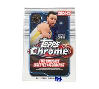 2024/25 Topps Chrome Basketball 8-Pack Trading Card Blaster Box (Look for Blaster Box Exclusive Pink Basketball Refractors)