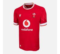 Macron Wales 24 25 Home SS Poly Replica Shirt Red