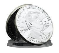 2024 47th US President Donald Trump Challenge Coin Metal Medal Decoration in God We Trust Collection Fans Gift