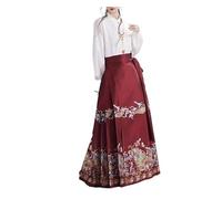 2024 Ancient Chinese Hanfu Dress Horse Face Skirt Embroidery Wedding Spring Summer Daily