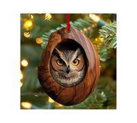 2024 Animal Christmas Ornaments Christmas Tree Ornaments Little Animals Pattern Acrylic Decoration Forest Animal Hanging Ornament Animal Lovers Gift