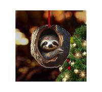 2024 Animal Christmas Ornaments Christmas Tree Ornaments Little Animals Pattern Acrylic Decoration Forest Animal Hanging Ornament Animal Lovers Gift