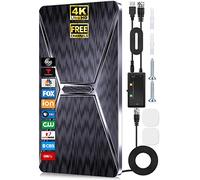 2024 Best TV Antenna Indoor, 1100+ Miles 2X Outdoor Long Range, Digital Antenna for Smart TV Indoor, HD TV Antenna Amplified Strongest Signals 360°, 4K 1080p All TV's, Longer Cable