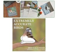 2024 Calendar Of Extremely Accurate Birds 2024 Bird Calendar Wall Calendar Decoration Poster-29x29cm