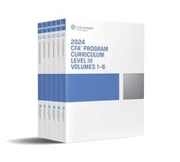 2024 CFA Program Curriculum Level III Box Set: Portfolio Management: 1-6