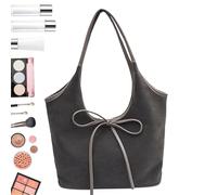 2024 Chic Design Bow Handbag for Women | Outdoor Bucket Bag, Practical Shoulder Strap, Large Capacity Tote, Fashion Accessory For Party, Shopping, Travel And Events, Grey, Se référer au descriptif