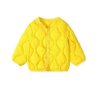 2024 Children's Down Jacket in Children's Inner Bubble Foreign Boys Girls Baby Korean Version of White Down Coat, yellow, 2-3Years