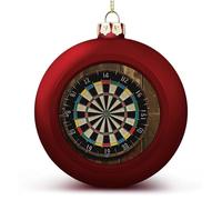 2024 Christmas Ball Ornaments Large Shatterproof Dart Board Christmas Tree Decorations Balls Red-Style Hanging Christmas Ornaments for Xmas Tree Holiday Decoration