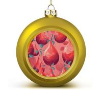 2024 Christmas Ball Ornaments Large Shatterproof Pomegranate Pear Christmas Tree Decorations Balls Golden-Style Hanging Christmas Ornaments for Xmas Tree Holiday Decoration