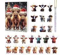 2024, Christmas , Christmas Countdown 24 Days 2024, Christmas Countdown Calendar for Family, Friends, Christmas