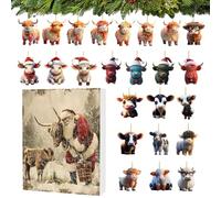 2024, Christmas , Christmas Countdown 24 Days 2024, Christmas Countdown Calendar for Family, Friends, Christmas