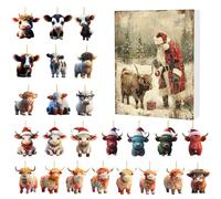 2024, Christmas , Christmas Countdown 24 Days 2024, Christmas Countdown Calendar for Family, Friends, Christmas
