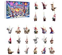 2024 Christmas Christmas Countdown 24 Days to Countdown 24 2D Gnome Decorations Very Nice Decorations B 36