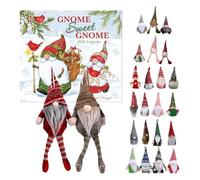 2024 Christmas Gnome 24 Pieces Gnome Decor Christmas Doll | 24 Days Countdown To Christmas Ornament Dwarf Doll Collectible Toy Figures Present