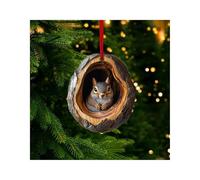 2024 Christmas Ornaments - Little Animal Pattern Acrylic Decorations for Forest Animal Lovers