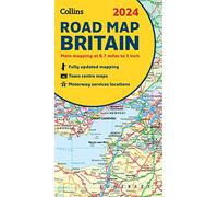 2024 Collins Road Map of Britain: Folded Road Map (Collins Road Atlas)