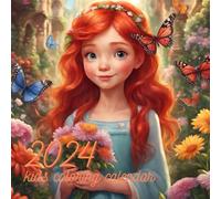 2024 Coloring Calendar Kids | Cute Princess |: Beautiful Princess Coloring Book for Children, 12 Month 8,5 x 8,5| It Teaches Time Management And Good Organization
