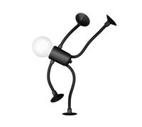 2024 Cute Light Bulb Man Minis Night Light,Changeable Shape Funny Sportsman Night Light | 2024 Newest DIYs Shape Night Lights,DIYs Shape Night Lights Minis Night Light,Suction Cup Bendable Desk Lamp