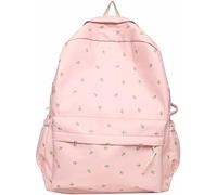 2024 Cute Preppy Bag Floral Printed Kawaii-Backpack, Casual Daypack Ladies Backpacks Rucksack Handbags, Large Capacity Aesthetic Backpack (A)