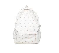 2024 Cute Preppy Bag Floral Printed Kawaii-Backpack, Casual Daypack Ladies Backpacks Rucksack Handbags, Large Capacity Aesthetic Backpack (D)
