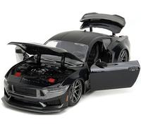 2024 Dark House Black Metallic with Matt Black Hood and Top Bigtime Muscle Series 1/24 Diecast Model Car by Jada 35278