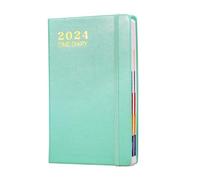 2024 Diary, 2024 Diary A5 page a day 14.8x 21.3 Cm 4 Weeks Work Plan Point Note Pages Pocket Diary 2024 Planner & Notebook in One Blue