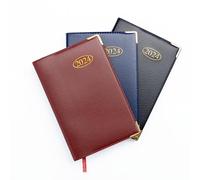 2024 Diary Pocket Small/Slim Line Week to View Softcover PVC Cover Planner Organiser (Pocket, Red)