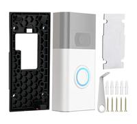 2024 Doorbell No Drill Mount for Ring New Battery Video Doorbell (2024 Release) Adhesive Bell Ring Mounting Bracket Backplate Accessories Kit with Strong Sticky Pad For Door Wall Apartment Home Office