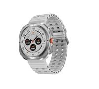 2024 DT Watch Ultra 7 Smart Watch USB Data Transfer 4GB 3D Vision TWS Men Smartwatch Women Bluetooth Call Wireless Charging (Silver)
