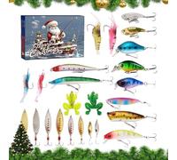 2024 Fishing Lure - Countdown Calendar 2024 Fishing Lure | Christmas 2024 Fish Bait Set