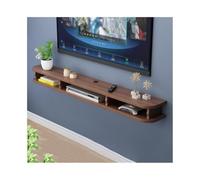 2024 Floating TV UnitModern Multimedia Storage Rack WallMounted TV Stand Stylish Floating Shelves Storage Cabinet for Living Room (Bruin)