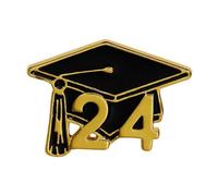 2024 Graduation Cap Enamel Lapel Pin,Graduation Brooch Badge,Graduation Gifts for Her Him,Souvenir for Students Doctoral Hat Brooch Student Commemorative Gift Graduation Brooch for Jackets