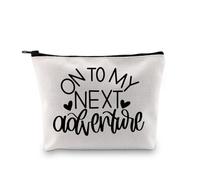 2024 Graduation Gift Congrats Grad Party Favor Bag On to My Next Adventure Graduation Travel Accessories Bag for Graduate (Next Adventure EU)