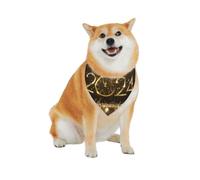 2024 Happy New Year Pattern Dog Bandanas, Comfortable Cotton Triangle Bibs Scarfs for Dogs Or Cats,Cute Pet Kerchief for Medium Large Dogs-Large