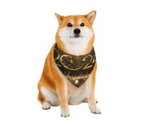 2024 Happy New Year Pattern Dog Bandanas, Comfortable Cotton Triangle Bibs Scarfs for Dogs Or Cats, Cute Pet Kerchief for Small Medium Large Dogs-Medium
