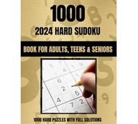 2024 Hard Sudoku Puzzle Book for Adults: 1000 Sudoku Puzzles For Adults, Gold Edition, Gift For All Occasions