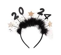 2024 Headband New Year Hair Hoop Happy Party Headwear Star Happy New Year Headband