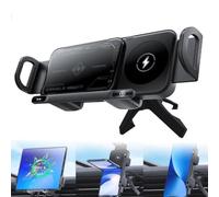 2024 High Intelligent Mobile Phone/Pad Holder, Car Mount Charger 15W Qi Wireless Fast Charging Car Charger, 2 in 1 Auto Rotating Phone, Car Phone Holder Air Vent, Universal Rotation Phone holder