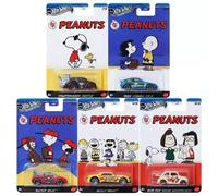 2024 HOT WHEELS SILVER SERIES 75 YEARS PEANUTS DIE CAST CARS 1:64 SET 5 COLLECT