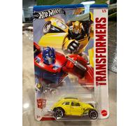 2024 Hot Wheels Transformers Series 1/5 CUSTOM VOLKSWAGEN BEETLE Yellow w/5 Sp