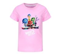 2024 Inside Out 2 Anime T-Shirt Kids Funny 100% Cotton Tee Girls Boys Printed Fancy Cartoon Tops Sweatshirt for 4-13 Years Pink