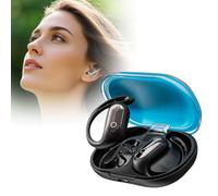 2024 Latest 3D Surround Sound Open Ows Headset, Running Fitness Ear Wireless Hanging Headphones Fit Earbuds That Don't Fall Out, Out of Back Headset (Black) (Blue, 8.5x5.6cm)