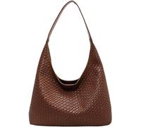 2024 Leather Tote Bag for Women Top-handle Shoulder Bag, Hobo Bags Large Capacity Soft Vegan Crossbody Handbag Underarm, Hobo Bag Brown
