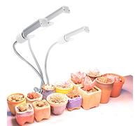 2024 LED Plant Growth Light with 3 Flexible Brightness Levels and Wide Light Coverage for Indoor Gardening White Light Aluminum Alloy E27 USB Clip